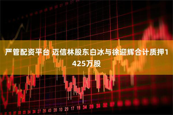 严管配资平台 迈信林股东白冰与徐迎辉合计质押1425万股